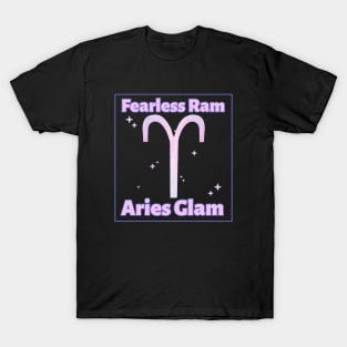 Aries - Fearless Ram Aries Glam T-Shirt